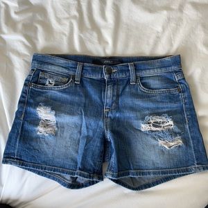JOE’S distressed denim shorts 27